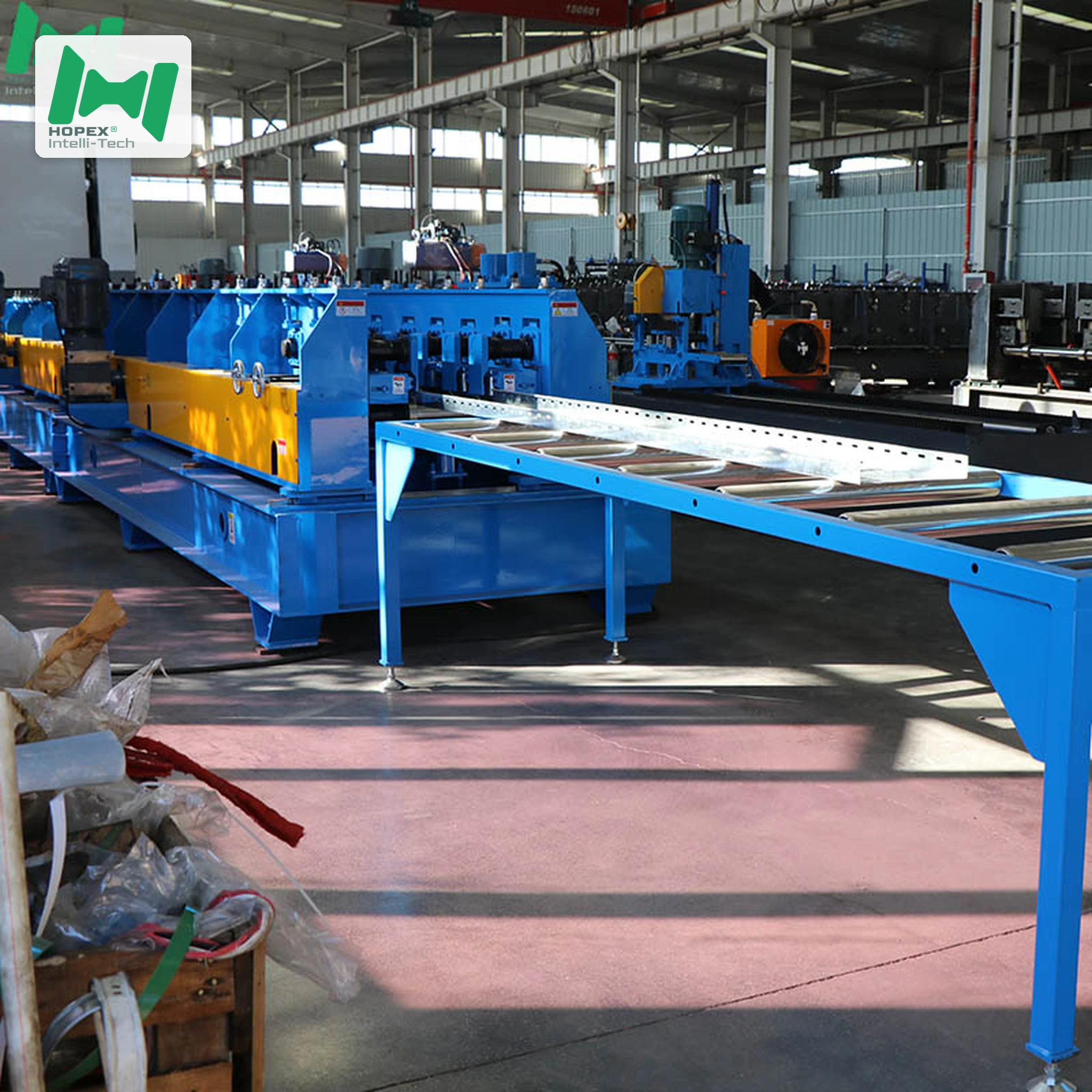 Cable Tray Forming Machine with Long Output Conveyor – HOPEX Production Line