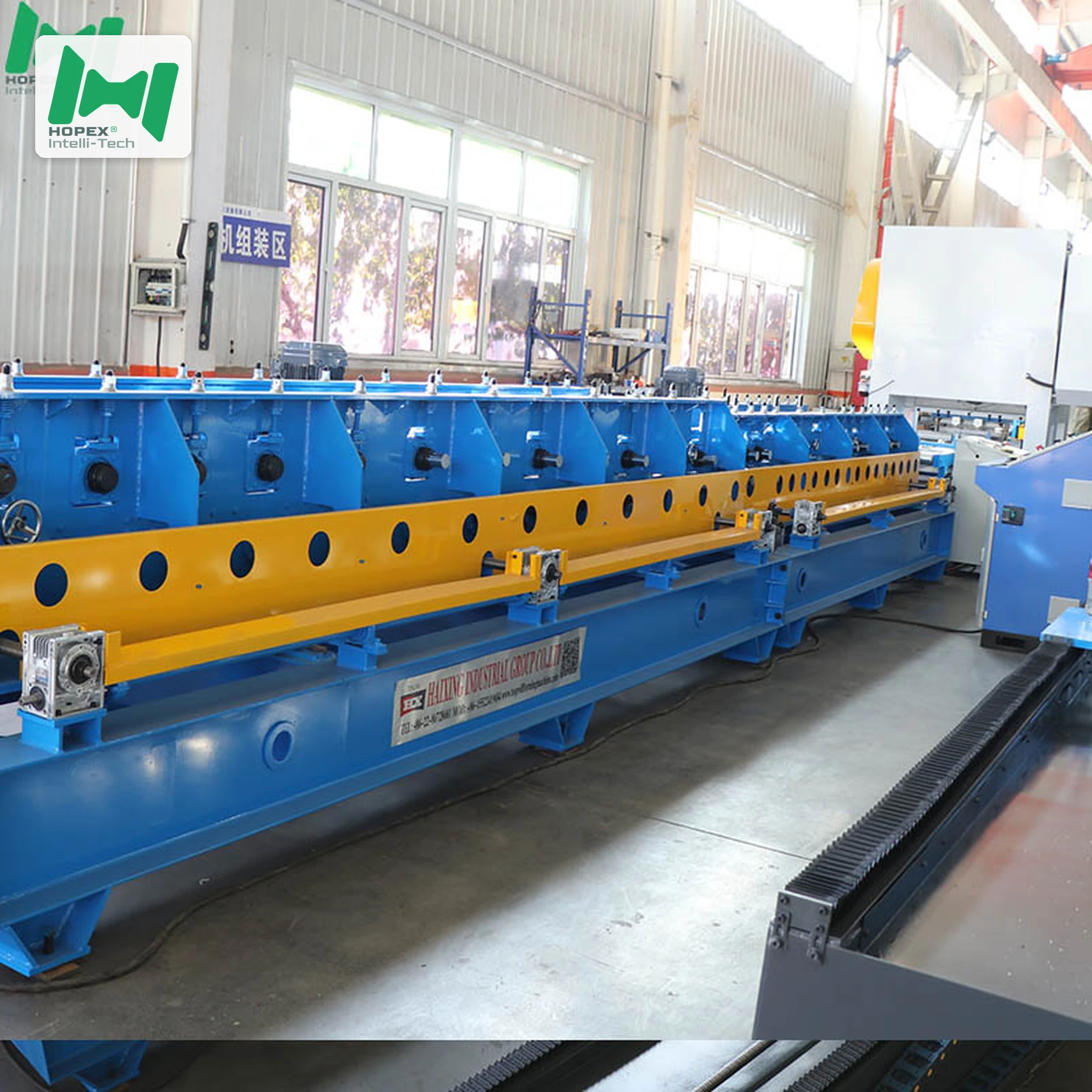 Heavy-Duty Cable Tray Manufacturing Equipment Side View – HOPEX Factory