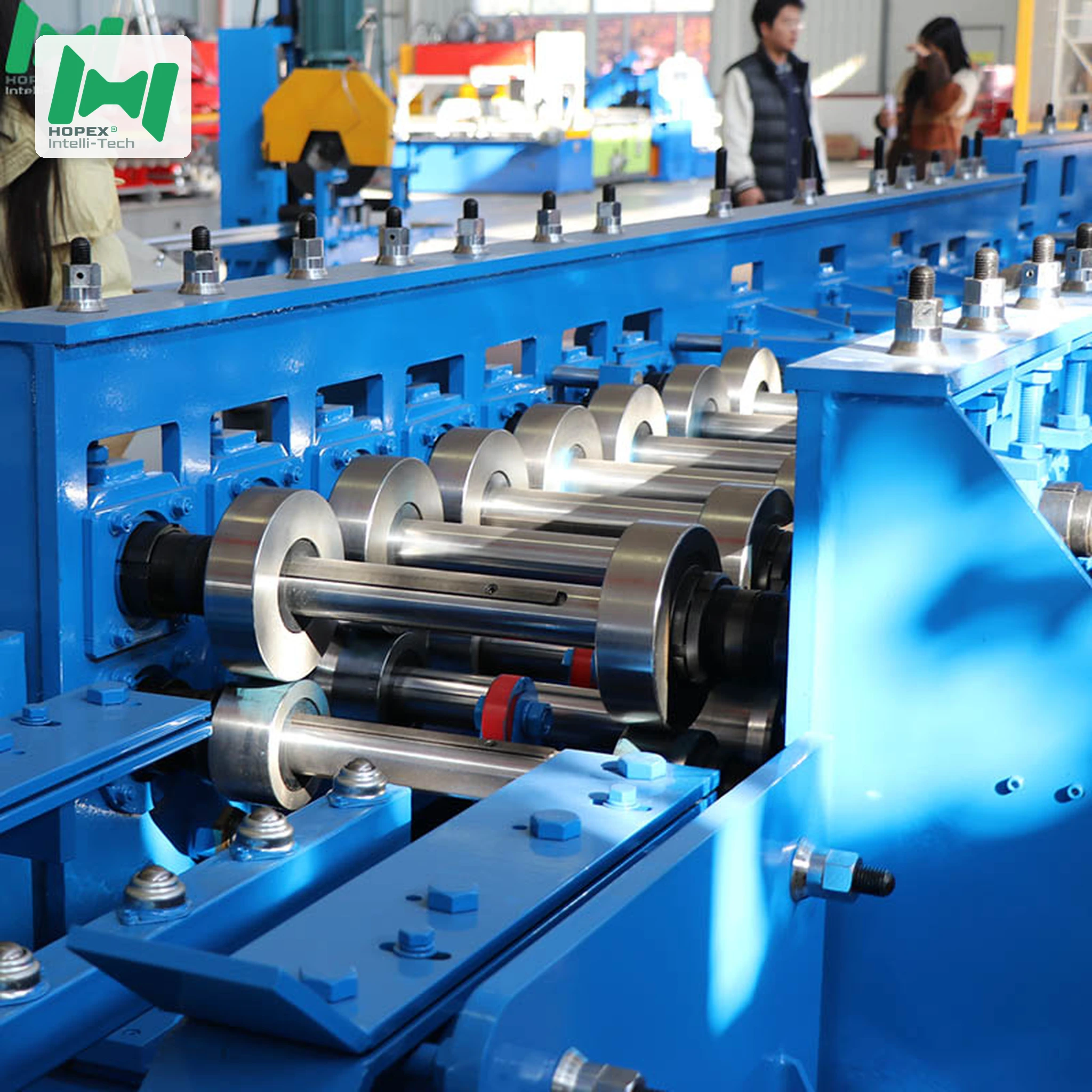 Heavy-Duty Cable Tray Roll Forming Machine Front View – HOPEX Manufacturing Equipment