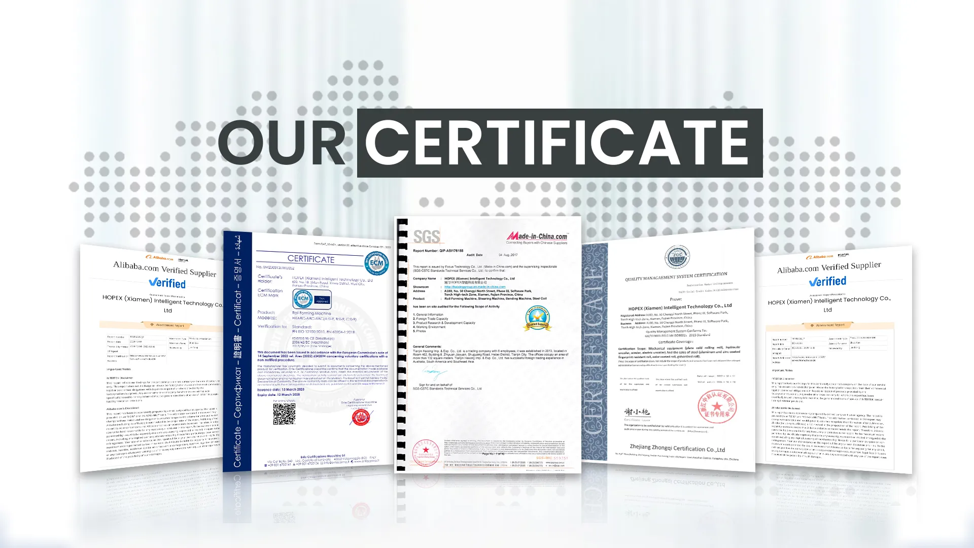 OUR CERTIFICATE